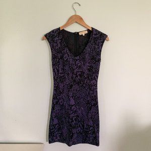 South Moon Under Purple and Black Snakeprint Dress